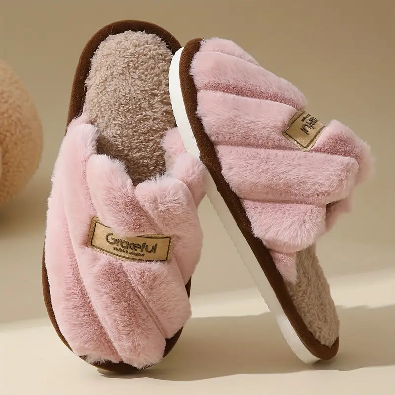 GraceFul Faux Fur Slides