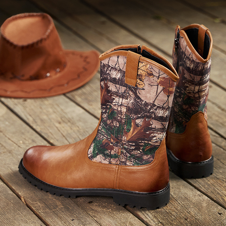 Palermo Camo Leather Boots