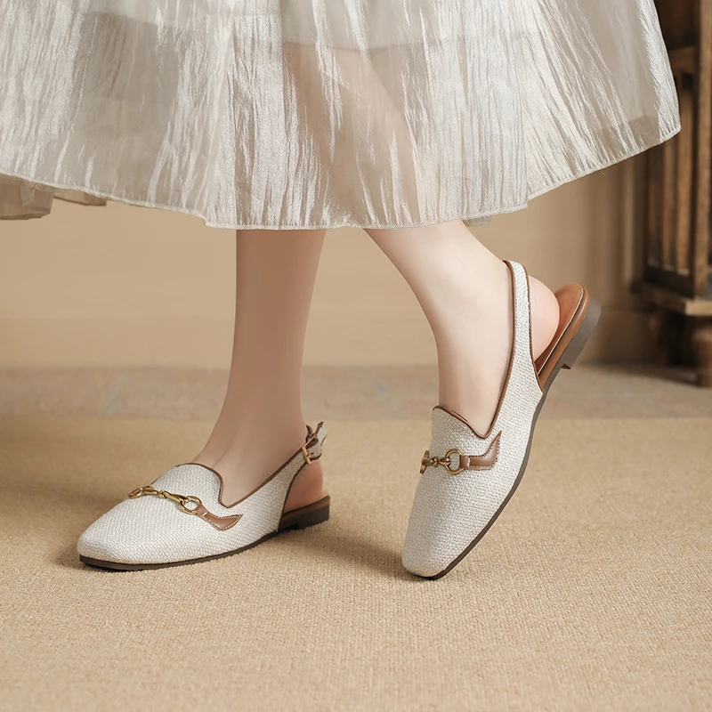 Lunarelle Back-Strap Flats