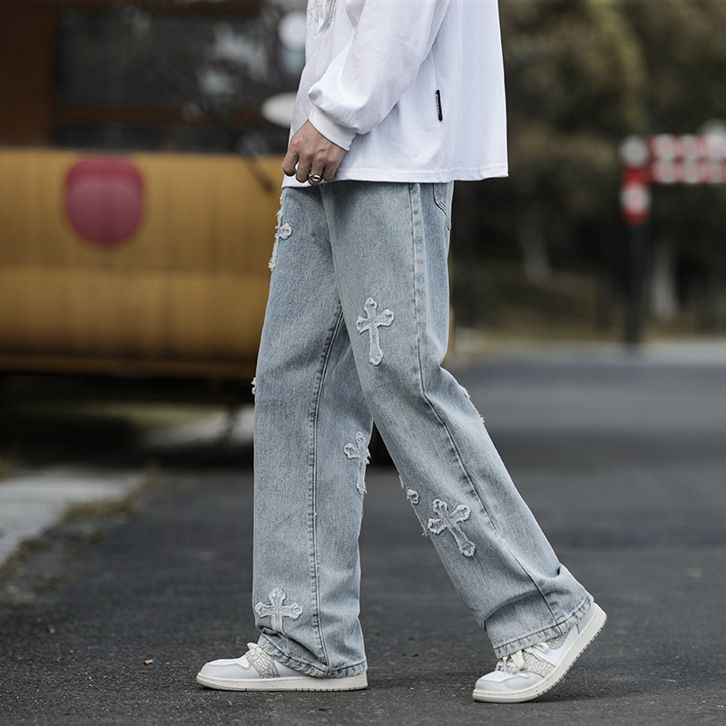 Rebel Cross Denim Jeans