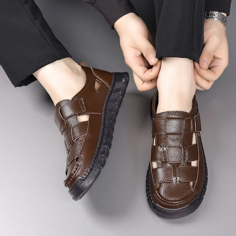 ELLE Leather Sandals