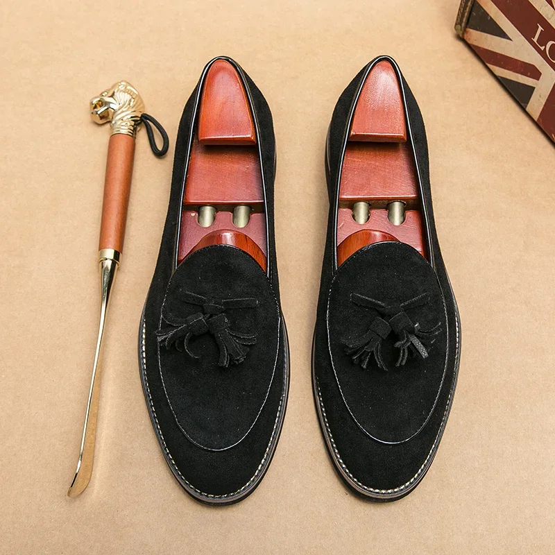 LuxeSuede Italian Loafers