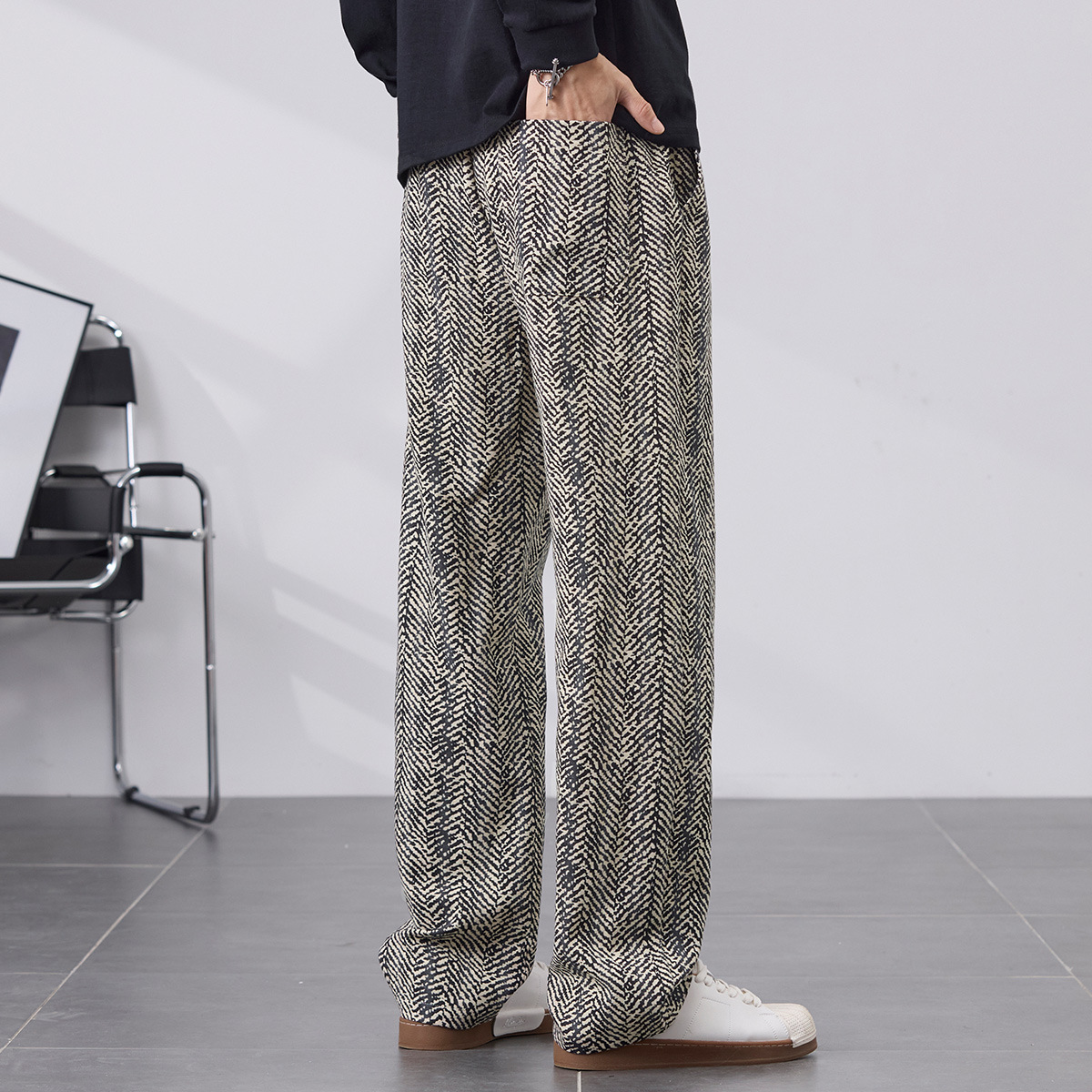 Hype Herringbone Pants