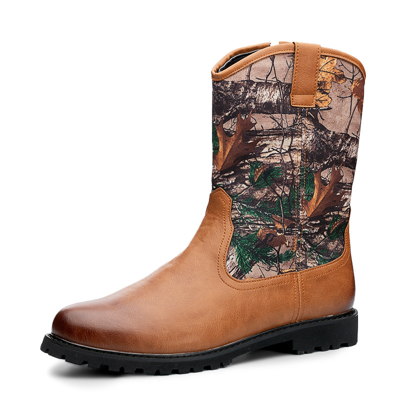 Palermo Camo Leather Boots