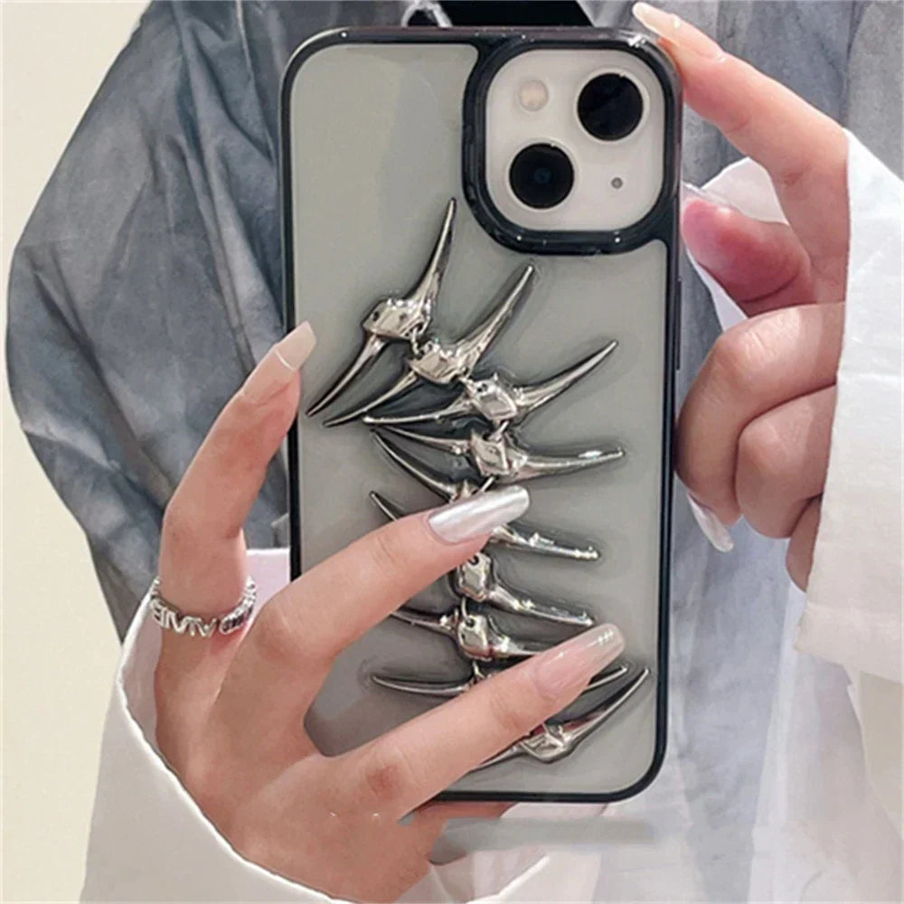 Chrome Spine iPhone Case