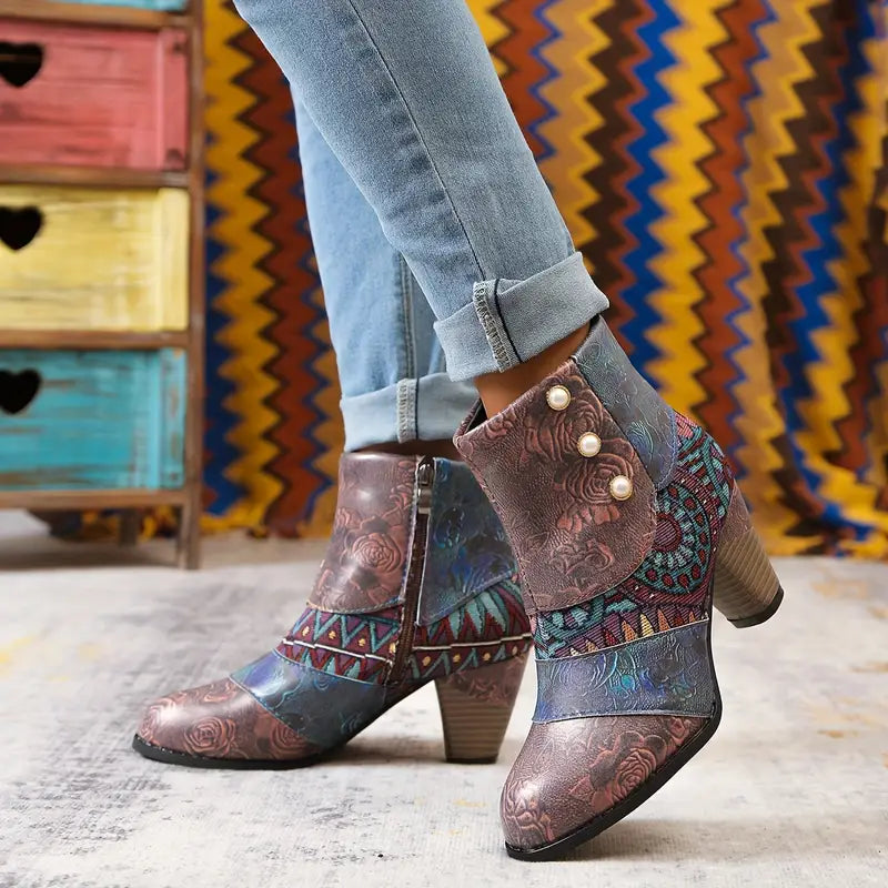 Mosaic Ankle Boots