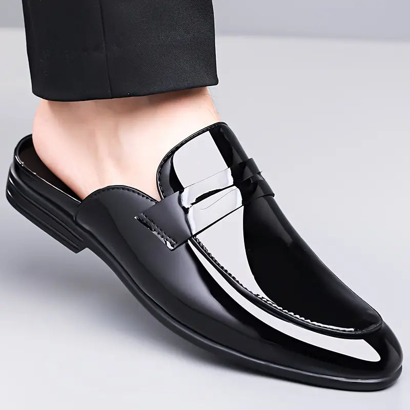 Oxford Gloss Slip Mules