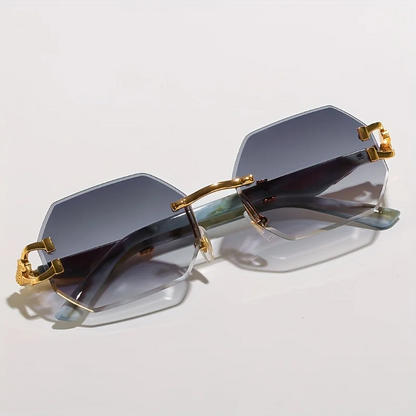 Noir Gold-Plated Polarized Sunglasses