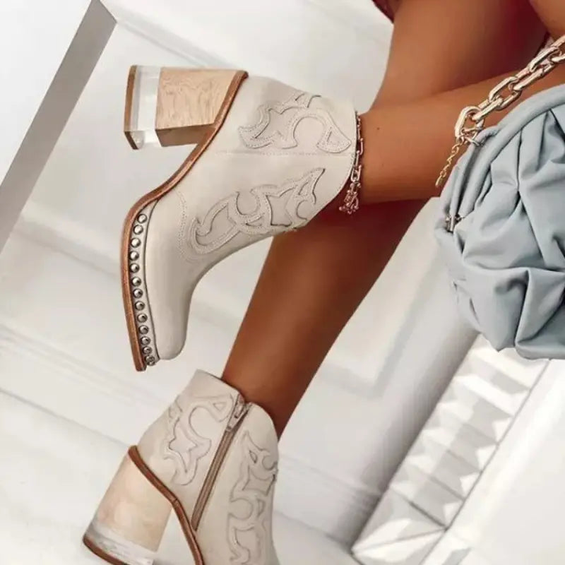 Saddlebrook Leather Ankle Boots