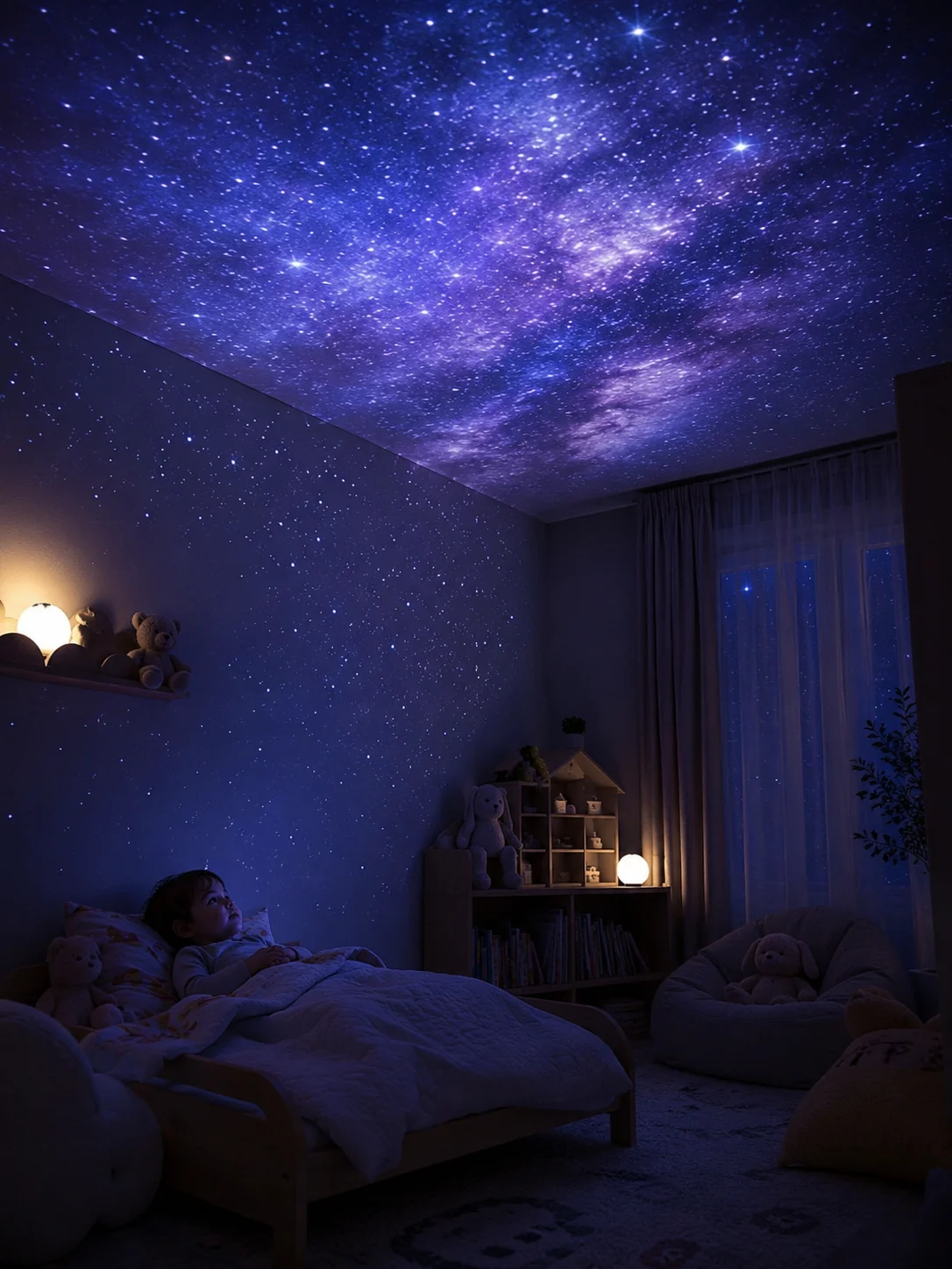 Mini Star Projector Night Light | USB Galaxy Projector